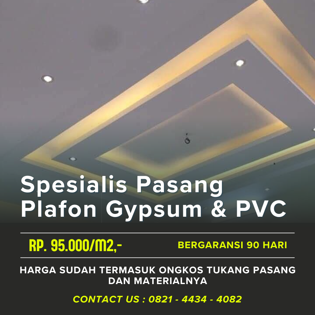 Menerima Pemasangan Plafon Gypsum di Surabaya